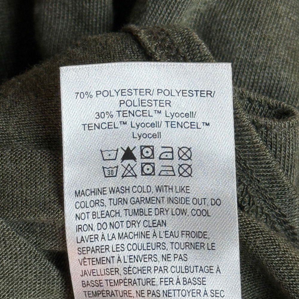 Mens Lucky Brand Henley Shirt | Size XXL | Olive Green Long Sleeve - Picture 9 of 11